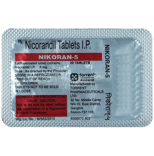 nikoran 5mg tablet 20's
